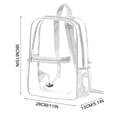 thumbnail image 3 of Clear Transparent Backpack for Stadium Approved Events, Concerts, Festivals, and Beach – Small Clear Bag with Multi Pockets for Sports Activities and Travel, 3 of 5