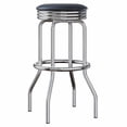 thumbnail image 2 of Ensemble de 3 tables de pub et de tabourets pivotants Summit, noir et chrome - 93362, 2 of 9