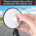 thumbnail image 4 of Zacro Bike Mirror (2 Pack), 360° Rotation Adjustable Bicycle Rear View Mirrors, Bicycle Handlebar Glass Mirror with Bike Bell, 4 of 7