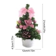 thumbnail image 3 of Pvc Christmas Tree Mini Christmas Tree Desktop Ornament PVC 20x10cm Multicolor Holiday Decoration for Home,Pink 1Pcs JASKFLY, 3 of 9