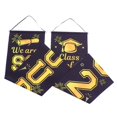 thumbnail image 4 of 1 Pair Graduation Themed Couplets Door Curtains Graduation Party Hanging Decor, 4 of 6
