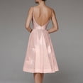 thumbnail image 4 of Hontri Robes de Soirée pour Femmes Robe Trapèze en Dentelle avec Appliqués Longue Robe de Mariée pour la Mariée en Mousseline Boho Robes de Mariée avec Fente Robes d'Invitée de Mariage pour Femmes Rose,G, 4 of 9