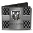 thumbnail image 1 of Buckle-Down PU Bifold Wallet - RAM Logo Grill Silvers/Black, 1 of 3