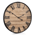 thumbnail image 3 of Bouclair Horloge Murale en Bois Naturel, 3 of 3