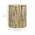 thumbnail image 3 of HOMCOM Tabouret pour Souche d'Arbre, Table d'Appoint en Béton avec Fini Grain de Bois, 3 of 10