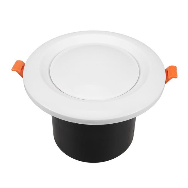 Valve d'Air pour Conduit Rond, Diffuseur d'Évent Circulaire en ABS avec Mécanisme à Ressort, Couvercle en Plastique et Écran de Protection, Évent à Persiennes