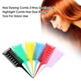 thumbnail image 4 of Graflsoa Tri-Sided Hair Styling Comb for Highlighting and Sectioning - Durable Plastic Hair Dye Tool in Vibrant Red, 4 of 6