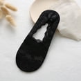 thumbnail image 2 of Aocisk Womens Liner Socks In Low Cut Non Ankle Socks for Hidden Cushioned Socks and Flat Boat Style Black One Size, 2 of 8