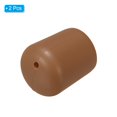 thumbnail image 3 of Unique Bargains 2 Pcs Silicone Fishing Rod Butt Cushion Protector Cap, Small, Brown, 3 of 7