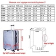 thumbnail image 2 of TIELUTT Protège-Valise Transparent Housse de Valise Housse de Bagage pour Valise à Roulettes Sac Banque Transparent Lot Organisateurs Sac Cubes de Compression pour Sac à Dos Bagage Cabine Garde-Robe Organisateur de Cordons de Bagage Sac, 2 of 7