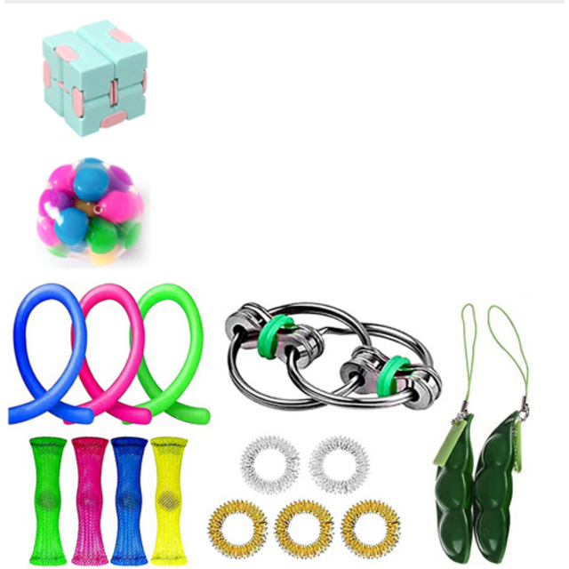 Honganda Silicone Decompression Toy Kit, Press Type Stress Relief Toys Set