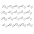thumbnail image 1 of kurtrusly 20Pcs Fashion Silver 10mm Flat Square Blank Settings Cuff Links Cufflinks, 1 of 7