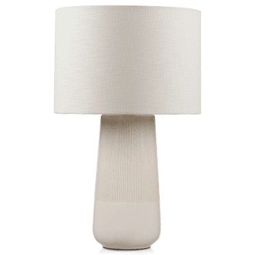 Bouclair Lampe de Table en Céramique Bicolore Blanche 13 X 21,5 Po (33,02 X 54,61 cm)