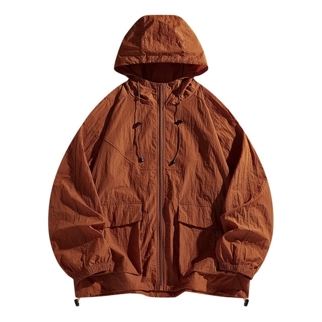 QIPOPIQ Veste de Protection Solaire UPF 50+ pour Hommes Veste d'Extérieur Vestes d'Entraînement Athlétiques Veste de Course Légère Liquidation