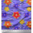 thumbnail image 1 of Soimoi Silk Fabric Paper Flower Art & Craft Decor Fabric Printed Yard 42 Inch Wide, 1 of 1