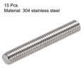 thumbnail image 2 of Unique Bargains M6 x 40mm Fully Threaded Rod 304 Stainless Steel Right Hand Threads 15 Pack, 2 of 4