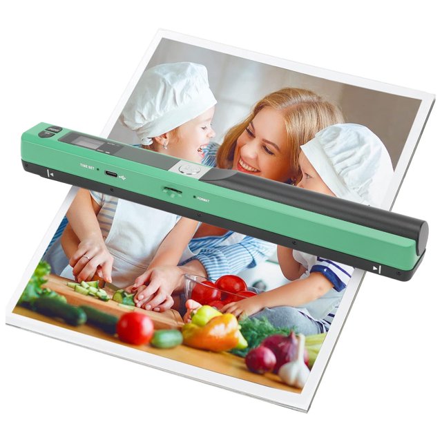 Numériseur Portable, Numériseur d'Images Portatif 900 Dpi, Numériseur Photo pour Documents A4, Numérisation hors Ligne, Format JPEG et PDF, Numériseur Mobile Multifonction pour Entreprise, Photo, Image