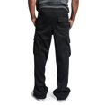 thumbnail image 2 of jsaierl Men's Drawstring Elastic Waist Solid Color Pocket Trousers Loose Sweatpants Casual Multi Pockets Lace-up Trousers, 2 of 5