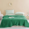thumbnail image 2 of Cool Comforters for Hot Sleepers,Cool Feeling Friendly Solid Color Washed Summer Breathable Comforter for Bed, 2 of 6