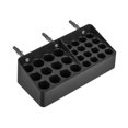 thumbnail image 2 of yuksok Battery Storage Box Container Wall Mount Divided Battery Holder Wall-mounted Bracket for Garage Workshop Home Office Tabletop Black, 2 of 7