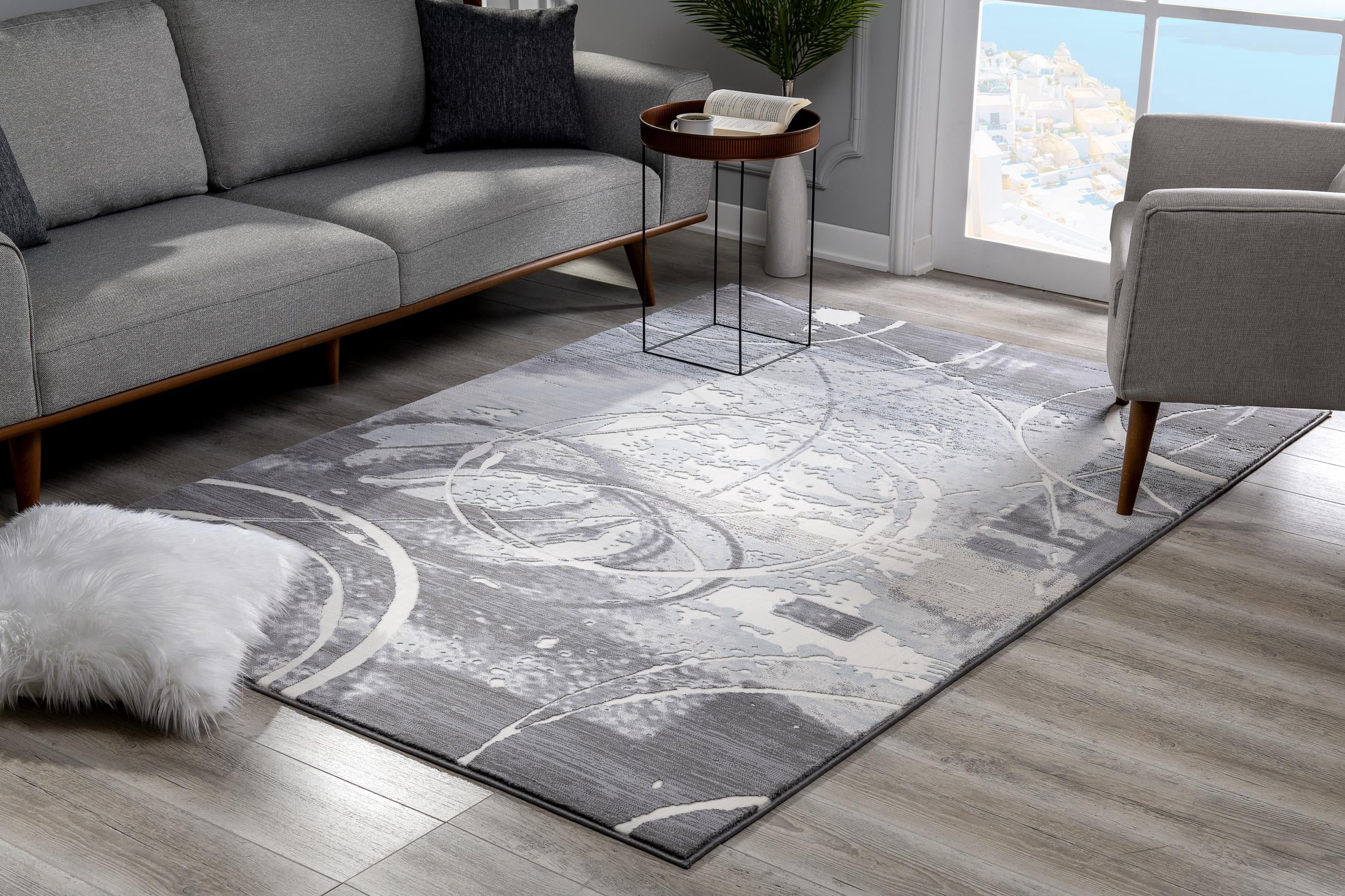 Rug Branch Oasis Collection Tapis décoratif abstrait moderne