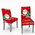 thumbnail image 3 of Boovnll Chair Covers, Christmas Tablecloth Print Rectangle Table Cover Set Holiday Party Home Decor, Chair Covers for Dining Chairs, Chair Cover, Dining Chair Covers, 3 of 6