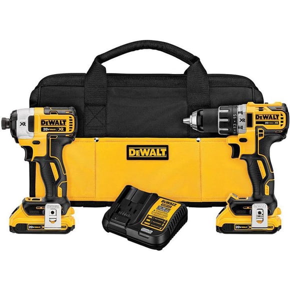DeWalt 20V Max XR BL Compact DD Impact Combo (DCD791 and DCF887)