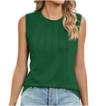 thumbnail image 1 of AherBiu Débardeur pour Femmes Ample Décontracté Sans Manches Col Rond Camisole Couleur Unie Tunique Confortable, 1 of 6