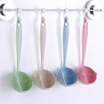 thumbnail image 4 of Oleegame 1PC Kitchen Utensils Set Wheat Straw Two In One Household Kitchen Soup Spoon Long Handled Colander Filter Mesh Cutlery Hotpot Spoon Restaurant Fishing Spoon Blue, 4 of 4