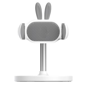 Raindrops Support de téléphone en plastique blanc réglable avec support antidérapant pour bureau
