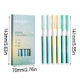 thumbnail image 2 of Green Ballpoint Pen Straight Liquid Ink Green Pen Large Ink Reservoir Comfort Grip Six Pack For School Writing Tasks, 2 of 9