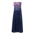 thumbnail image 5 of QJUHUNG Formel pour Femmes Soirée Robe Midi Été Col en V Manches Courtes T-Shirt Soirée Invitée de Mariage Style Asymétrique B-8 Cocktail Gris_i L, 5 of 5