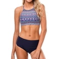 thumbnail image 1 of Charmo Womens Halter Bikini Swimsuits High Neck Two Piece Bathing Suit, 1 of 8