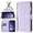 Purple, variant on Samsung Leather Case Card Holder for Samsung Galaxy S23 Ultra wallet Case Cover - Black