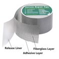 thumbnail image 3 of 1 Roll 2M Window Screen Repair Tape Window Screen Door Repair Kit Fiberglass Cloth Mesh Tape for Repair Holes Tears, 3 of 10