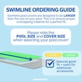thumbnail image 4 of Swimline 18 x 36 Foot Winter Rectangular In Ground Swimming Pool Cover, Navy, 4 of 9