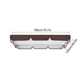 thumbnail image 1 of Outdoor Swing Canopy Replacement Cover - Heavy Duty Waterproof & Windproof 3-Seater Top Cover for Patio Swing Chairs - UV Protection Rip-Proof Garden Swing Cover 76.7"x 49.2" for Backyard, Porch, 1 of 5