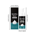 thumbnail image 2 of FcBaudy Sensitive Shave Foam For Men Protection Against Shaving Irritation Shave Sensitive Skin Shaving Cream 50ml shave foam, 2 of 8