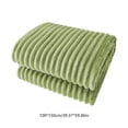 thumbnail image 3 of Rvkxad Flannel Fleece Throw Blanket, Warm Soft Striped Couch Bed Blanket 59x39 Inches, Cozy Microfiber Ribbed Throw, Large Sofa Blanket, 3 of 6