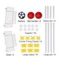 thumbnail image 2 of Soccer Toys Training Kit, Portable With Gate Football Gate Set, For Kids Children Friends Ball Game Gift, 2 of 8