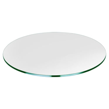 Dulles Glass 30 Inch Round 3/8 Inch Thick Tempered Glass Table Top