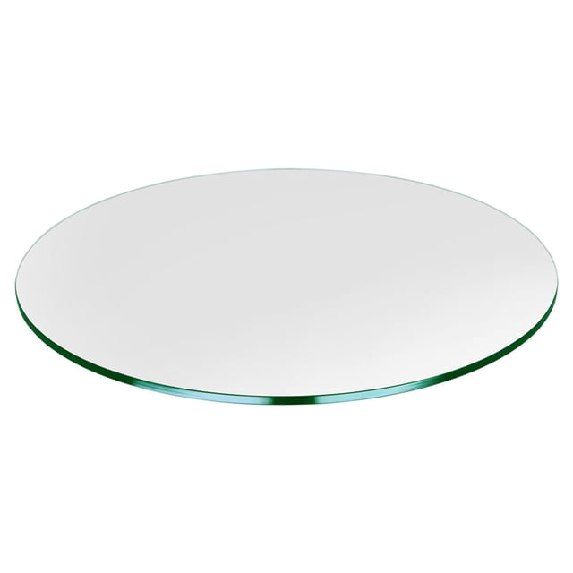 Dulles Glass 30 Inch Round 3/8 Inch Thick Tempered Glass Table Top