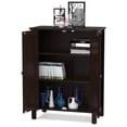 thumbnail image 4 of Patiojoy Armoire de Rangement de Salle de Bain Armoire de Rangement au Sol Organisateur Autoportant Brun, 4 of 6