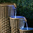 thumbnail image 4 of Alfresco Home Fontaine à Étages en Résine Tressée avec Lumière DEL et Pompe, 4 of 4