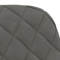 thumbnail image 5 of vidaXL Swivel Dining Chairs 2 pcs Dark Grey Velvet, 5 of 5