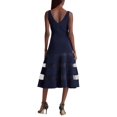 thumbnail image 3 of Lauren Ralph Lauren Tulle-panel Cocktail Dress (Navy), Navy, 2, 3 of 6