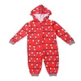 thumbnail image 2 of Ensemble de Pyjamas de Noël Assortis pour la Famille Combinaison de Nuit avec Capuche Pyjamas de Vacances Assortis pour la Famille, 2 of 6