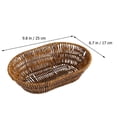 thumbnail image 2 of Panier de Rangement Tissé Panier de Rangement pour Collation de Forme Ovale à la Maison, 2 of 6