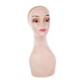 thumbnail image 1 of HILABEE Female Bald Mannequin Head 19inch Stable Base Manikin Display Model for Hats Orange no Shoulder, 1 of 8