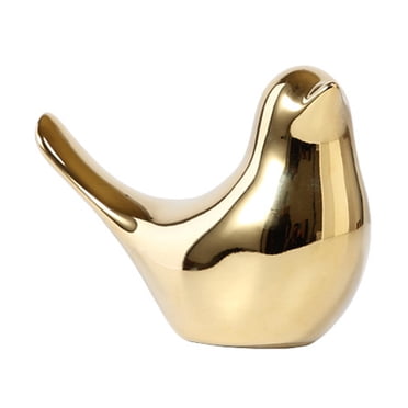 Coofit 2 Pcs Ornement de Table Mignon Figurine d'Oiseau en Céramique Décoration de Bureau pour Salon